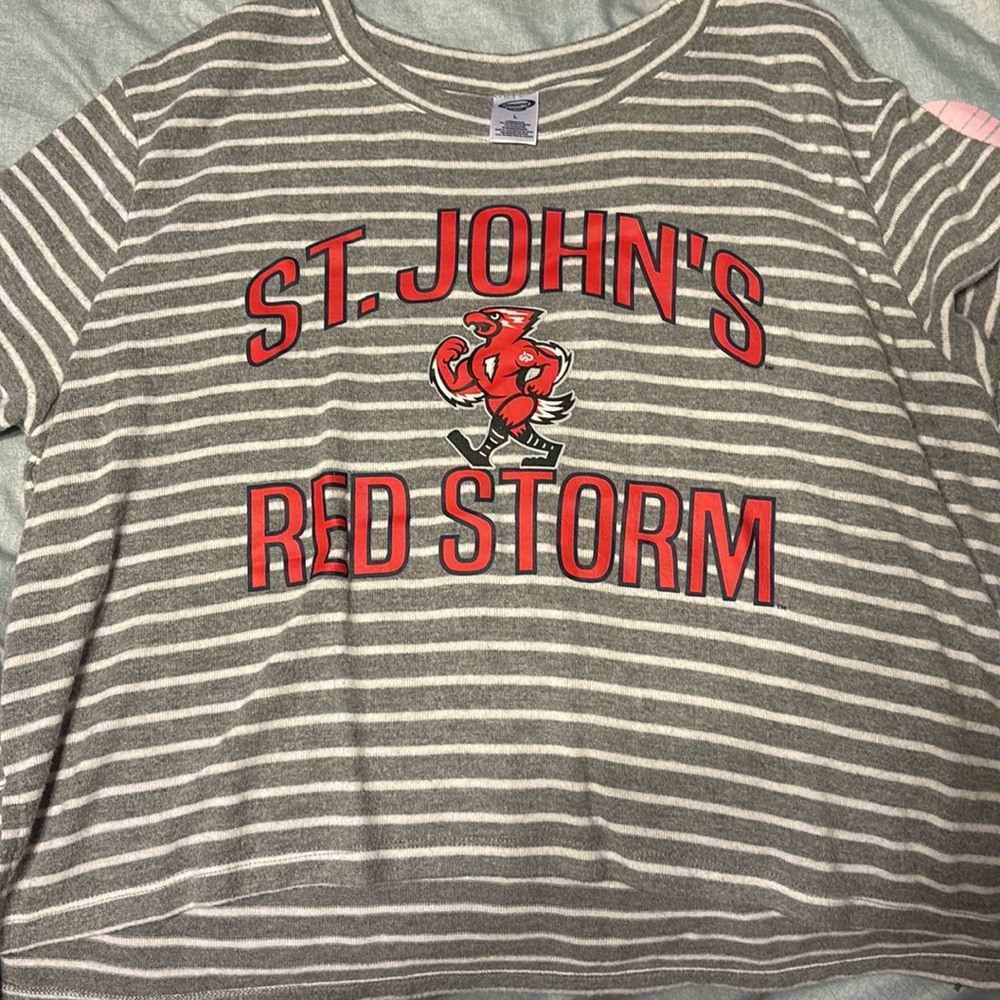 St. John's Red Storm Striped T-Shirt